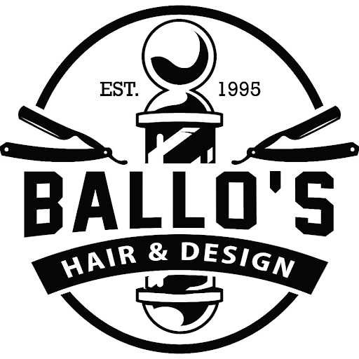 Ballo's Hair & Design logo