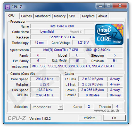 ดาวน์โหลด CPU-Z โหลดโปรแกรม CPU-Z ล่าสุดฟรี