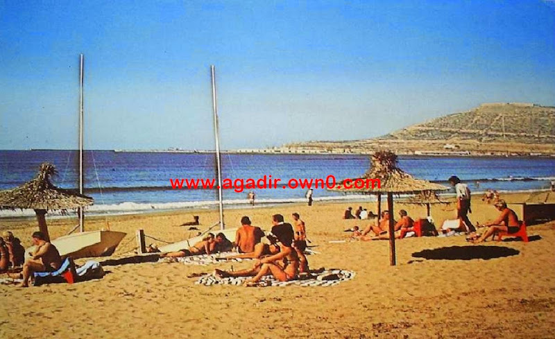 شاطئ اكادير قبل وبعد الزلزال سنة 1960 060_001