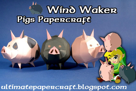 The Wind Waker Pig Papercraft