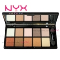 NYX 10 Color Eye Shadow Palette สี ECP 06 ROMANCE ปลีก ส่ง ราคาถูก มีรีวิว review