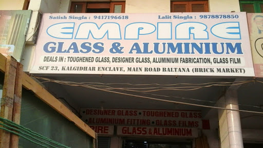 Empire Glass & Aluminum, S.C.F. 23, Kalgidhar Road Baltana, Jamuna Enclave Rd, Zirakpur, Punjab 140604, India, Glass_and_Mirror_Shop, state PB