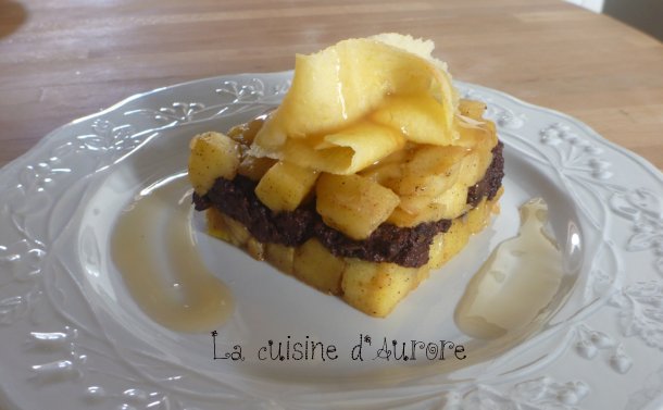 Boudin aux pommes, réduction de cidre