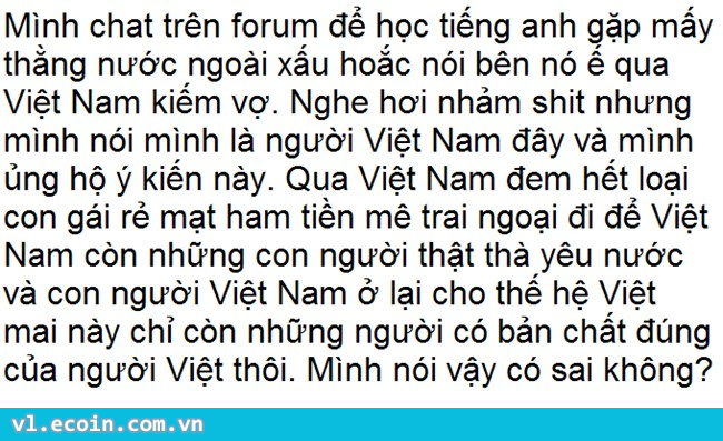 Mình hỏi tý nha các bạn!