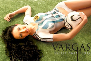 Soccer Girls Body Painting Pictures - Vargas Body Painting