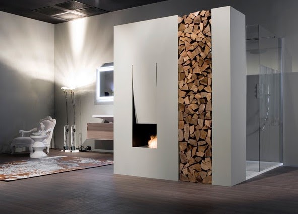 Chimeneas para baños espectaculares | Ideas Decoración - IG