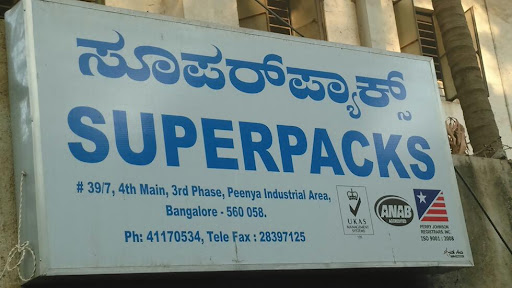 Superpacks, 39/7, 4th Main, 3rd Cross Rd, Peenya, Phase 3, Peenya, Bengaluru, Karnataka 560058, India, Packaging_Service_Provider, state KA
