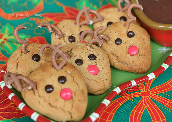 Peanutbutter Reindeer Cookies