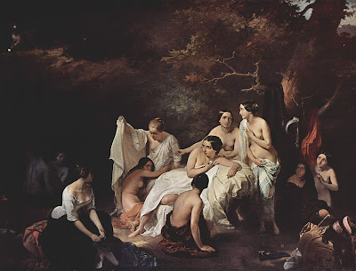 Francesco Hayez - Bad der Nymphen