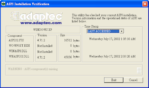 adaptec windows aspi drivers download