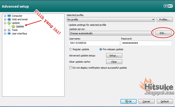 update eset nod32 versi 5 offline