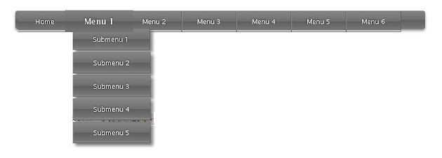 Pure CSS3 Flying Navigation Menu