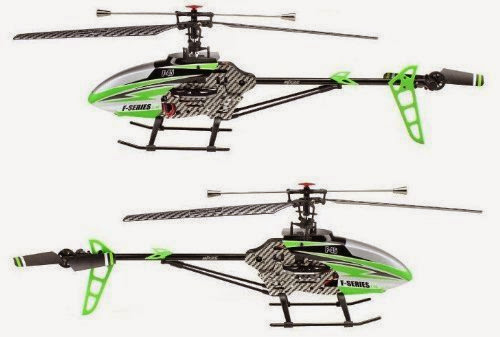 Toys Agency MJX F645 F45 4ch LCD 2.4GHZ Large Single Blade Rc Helicopter - Color GREEN