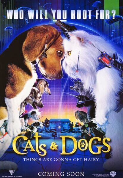 Poster Of Cats & Dogs (2001) Full Movie Hindi Dubbed Free Download Watch Online At Alldownloads4u.Com