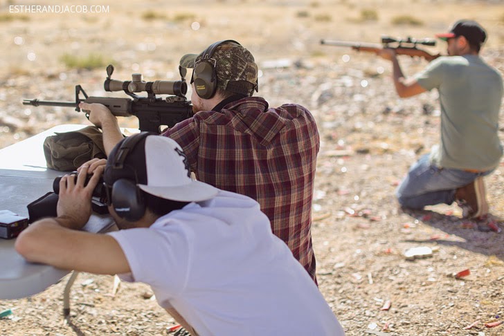 Outdoor Las Vegas Shooting Range.