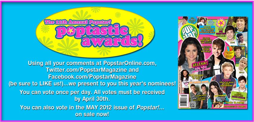 VOTE: 11th Annual Popstar! Poptastic Awards Poptastic