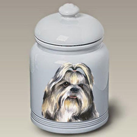  Shih Tzu Dog Cookie Jar by Barbara Van Vliet