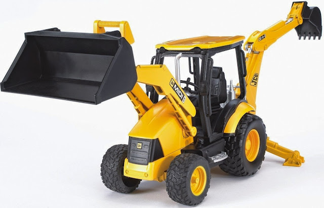 Chiếc Xe xúc đào tổng hợp mô hình có thể chơi trong nhà hoặc ngoài trời rất sinh động Mô hình Xe xúc đào tổng hợp JCB Midi CX Backhoe Loader có thể chơi trong nhà hoặc ngoài trời
