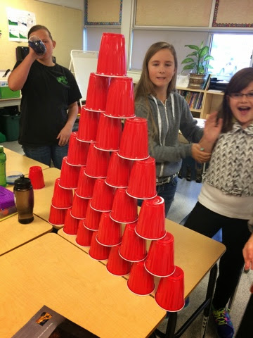 Mrs. Olthof's Grade 6 Adventures: Design Challenge: Plastic Cup Tower