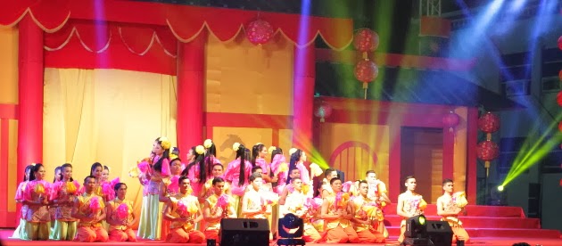 Perfornances galore at the Chinese New Year Open house at Taiping, Malaysia