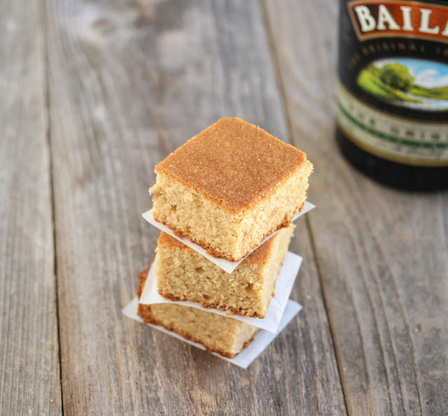 photo of a stack of Baileys Blondies