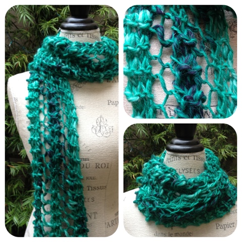 CHUNKY KNIT SCARF TUTORIAL LACE РІР‚вЂњ Lace Scarf Free Knitting