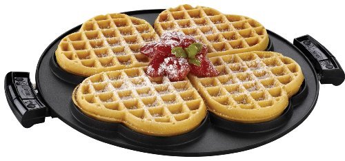 George Foreman GRP106WP 2 Removable Nonstick Heart-Shaped Waffle Plates for the George Foreman Grill