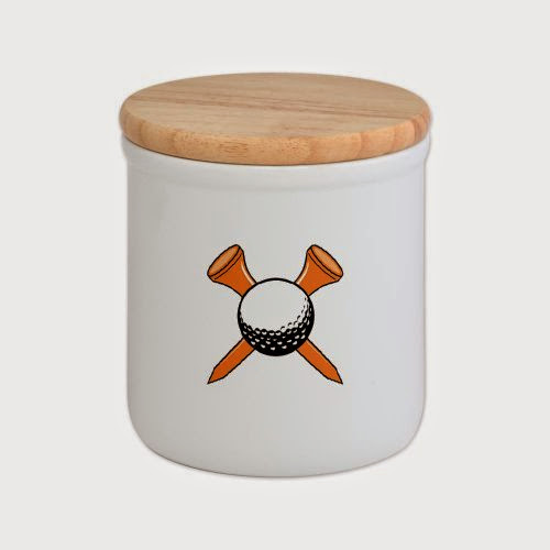CafePress golfball and tees copy.jpg Cookie Jar - Standard White