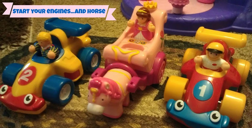 Twin Race Cars and a Royal Princess Carriage from WOW Toys