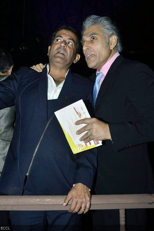 AD Singh and Navin Ansal attend the Wills Lifestyle India Fashion Week (WIFW) Spring/Summer 2014, held in Delhi. (Pic: Viral Bhayani)