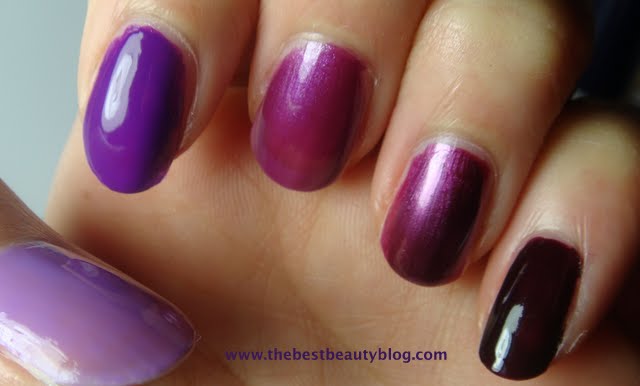 Ombre purple nails