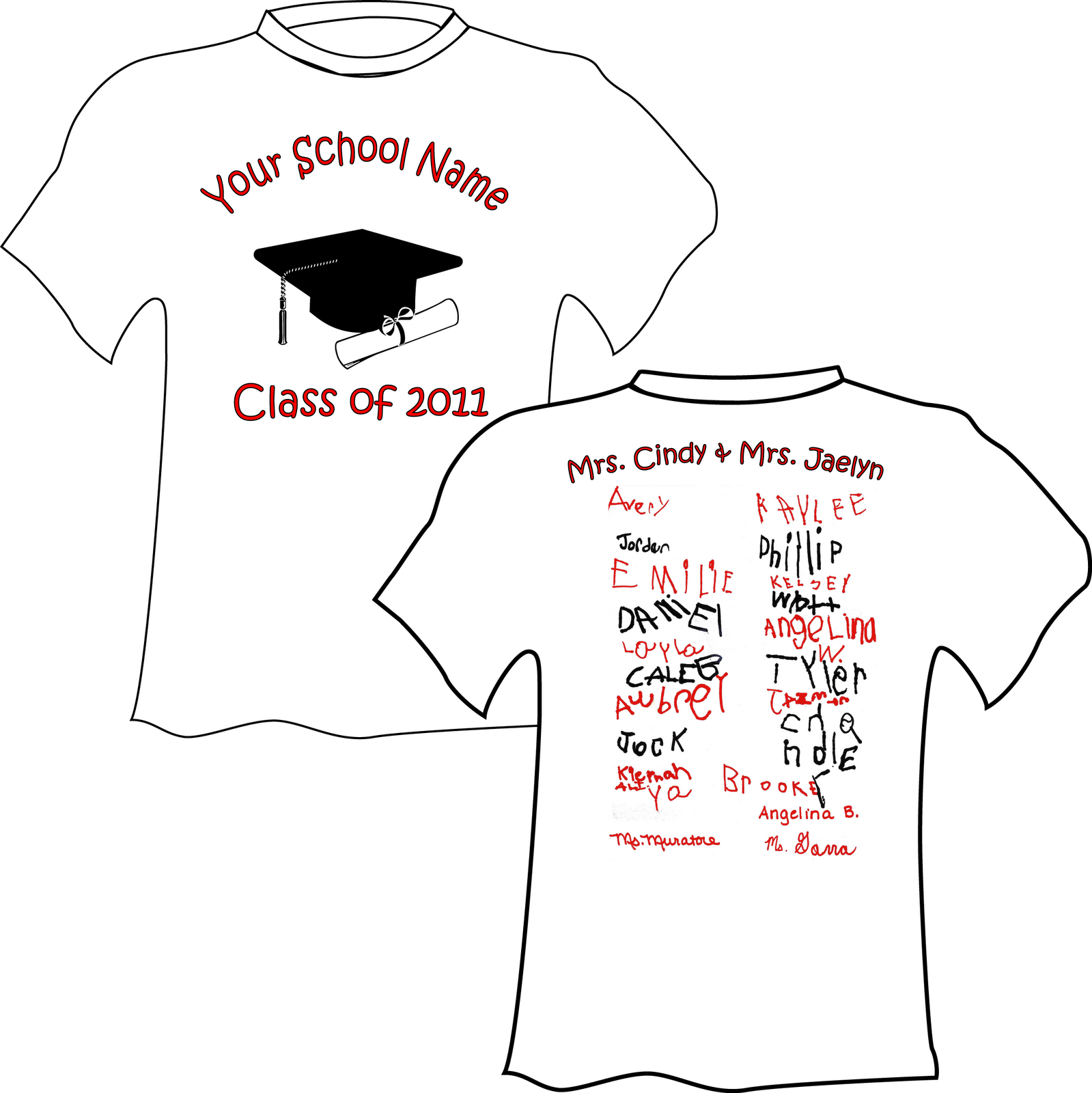 Graduation T-Shirt Templates