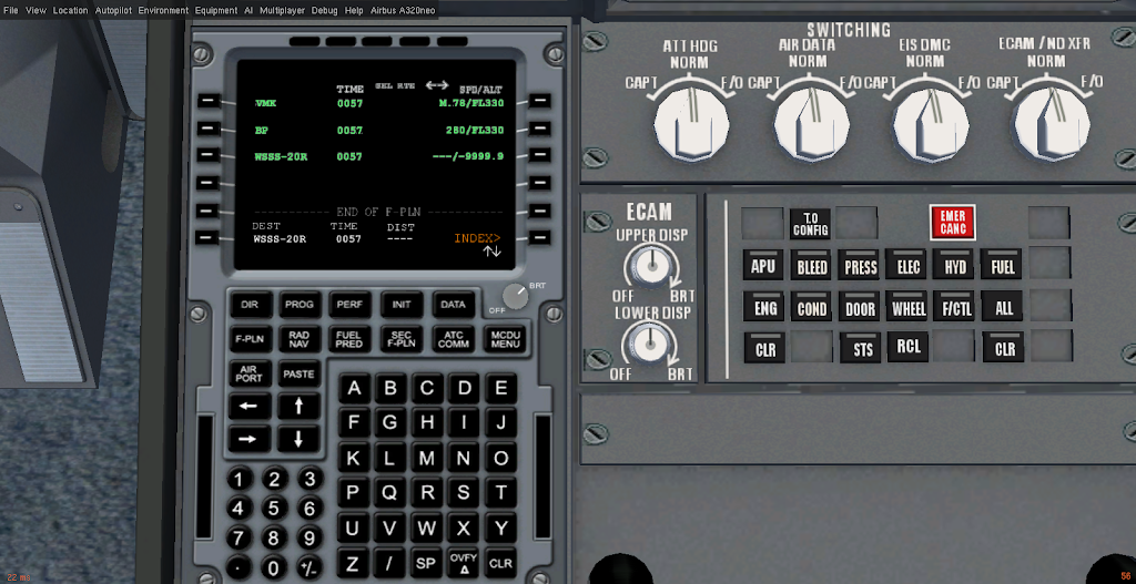 flightgear keyboard controls