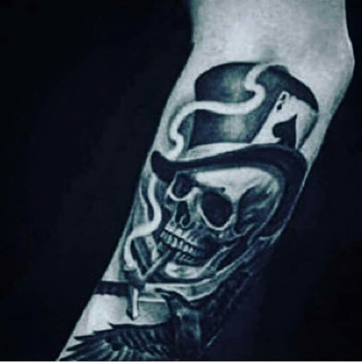 ‘Skull and Hat’ Tattoo