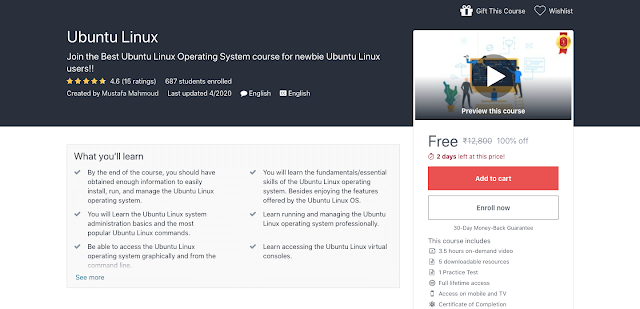 best free course to learn Ubuntu