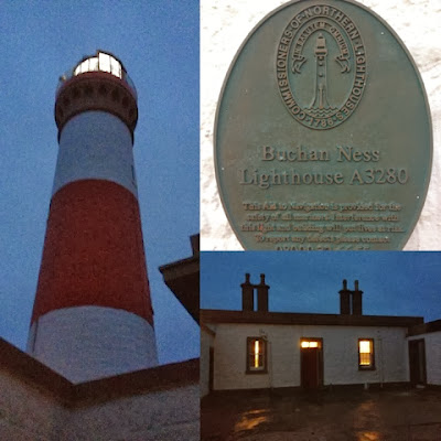Foodie Quine - A stormy night at Buchanness Lighthouse, Boddam, Aberdeenshire. Unusual places to stay in Scotland.