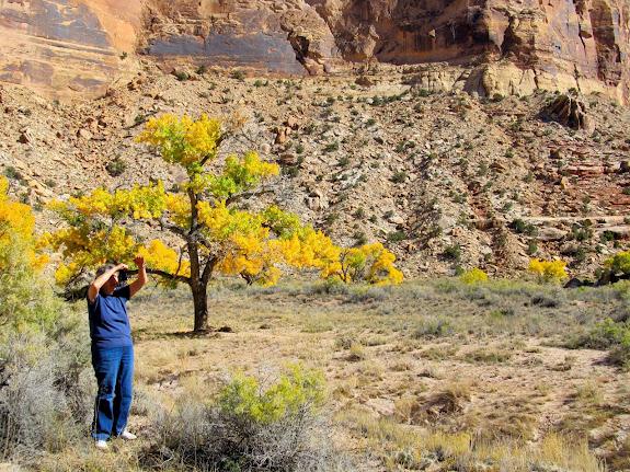 Jean photographing the fall colors