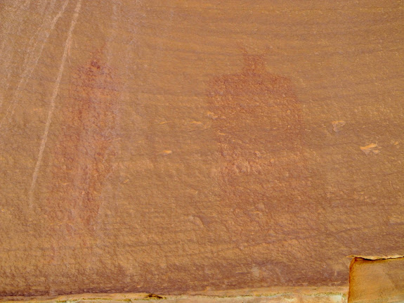 Pictographs across from High Alcove