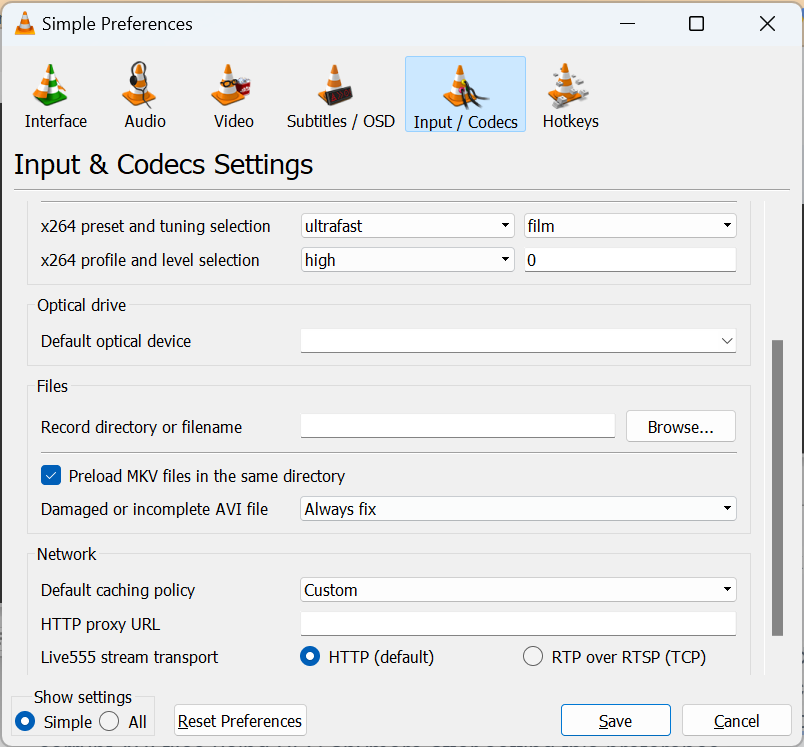 locate Damaged or Incomplete AVI file option