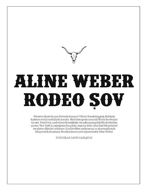 Aline Weber  Vogue Turquia - Mayo 2012