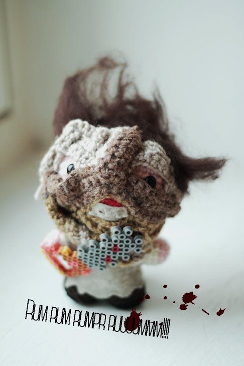 Amigurumi of Leatherface from The Texas Chainsaw Massacre