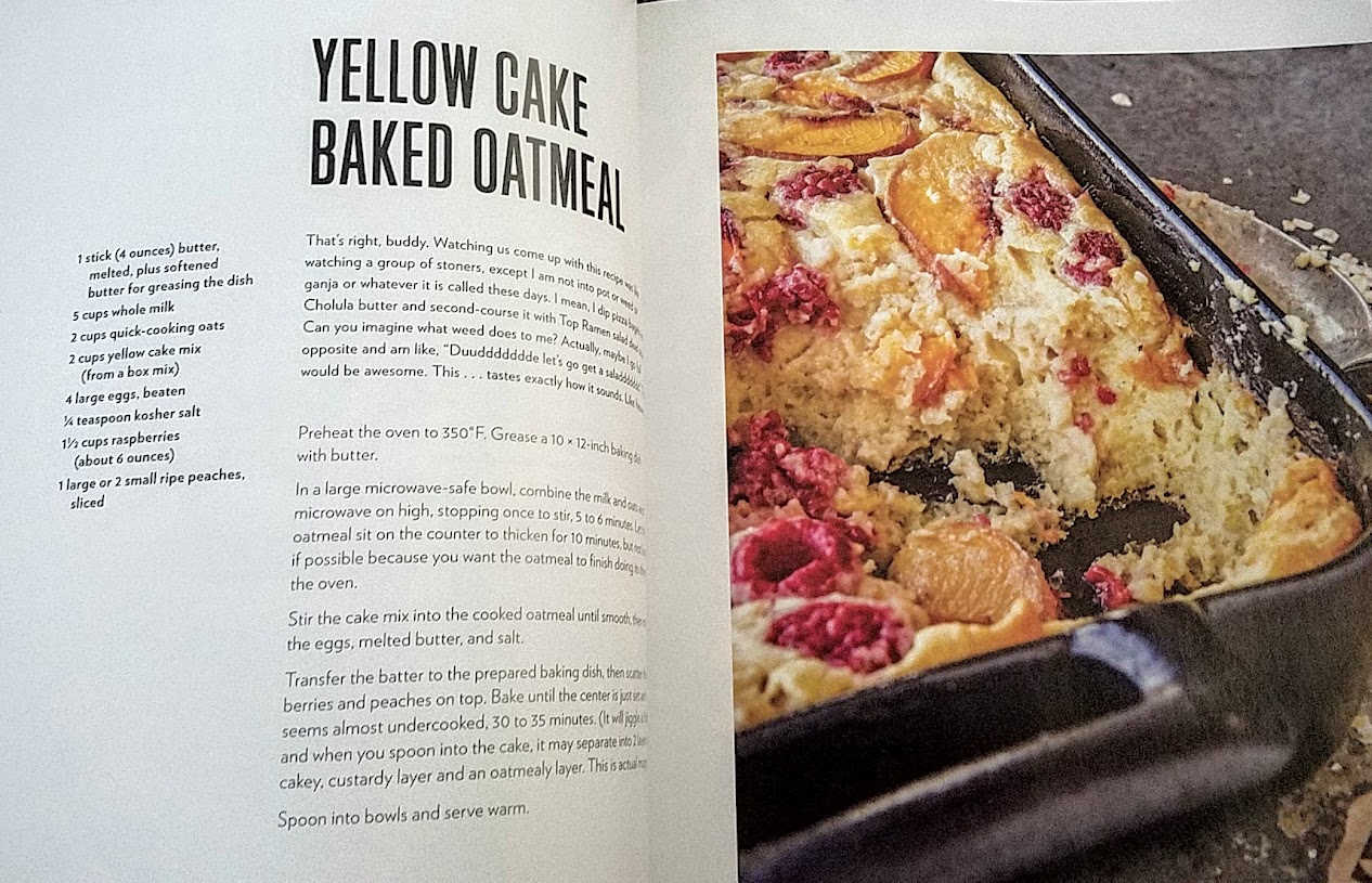 Cravings by Chrissy Teigen cookbook recipe, Yellow Cake Baked Oatmeal