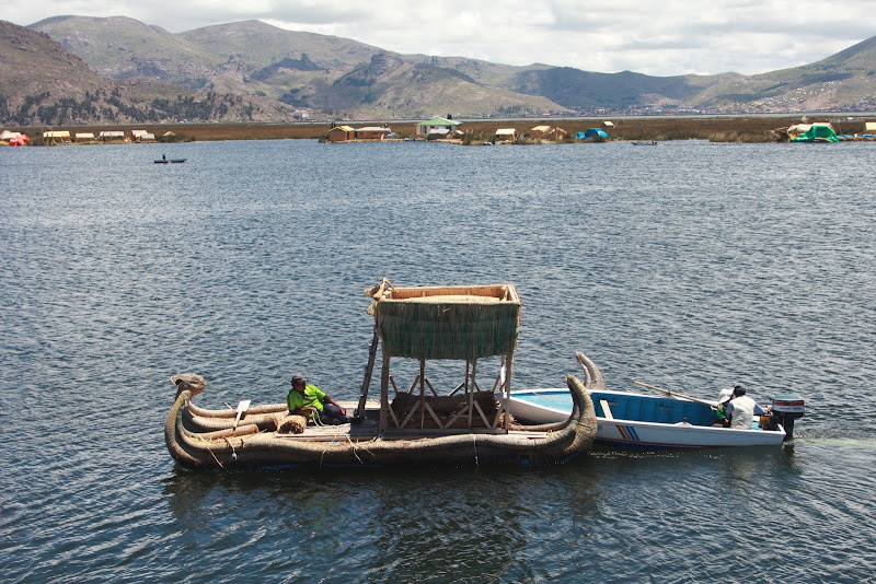Плавучие острова на озере Титикака. Oase (Германия) Titicaca see 2500 л. 9 ладья