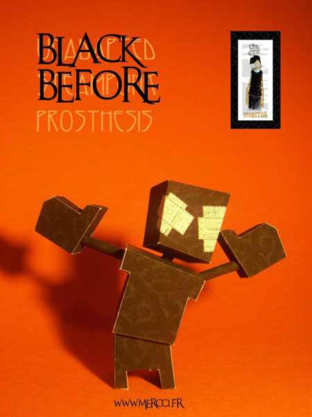 Black Before Prosthesis Paper Toy