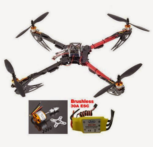 Hobbypower X525 4-axis Quadcopter Glass Friber Folding Kit ARF Kk Flight Board Multicopter