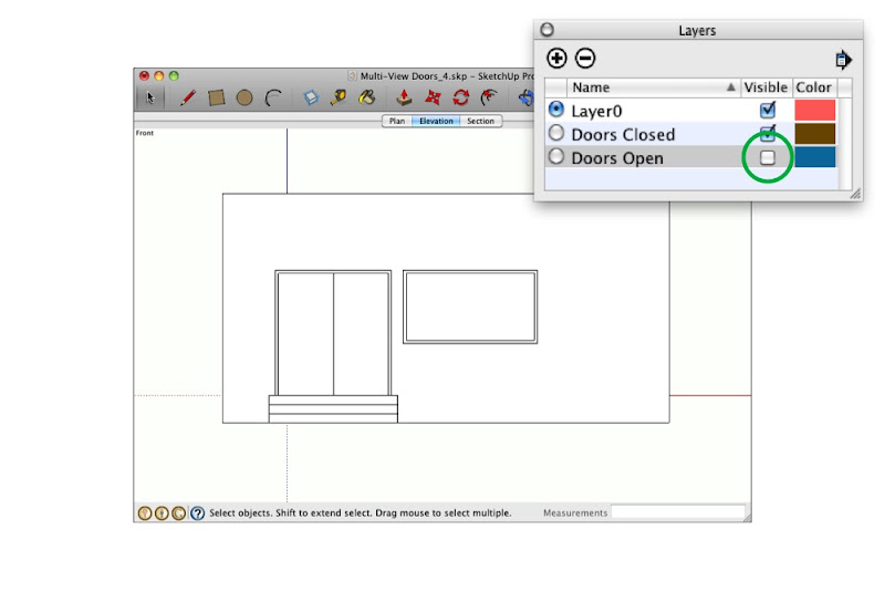 Portas no SketchUp