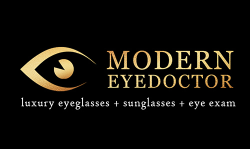 Modern Eye Doctor luxury eyeglasses +sunglasses+ eye exam logo