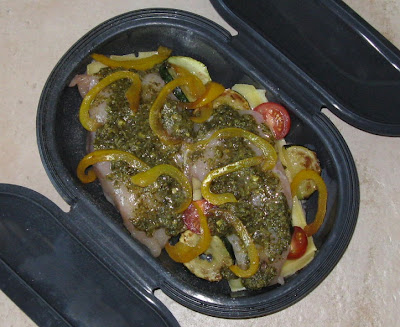 Papillote de poulet aux légumes du soleil