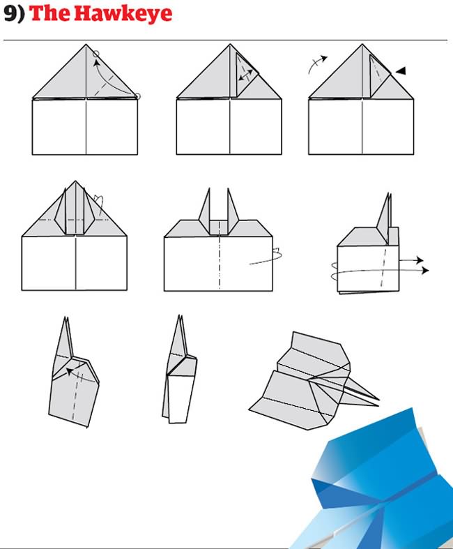 12 formas para hacer aviones de papel 9