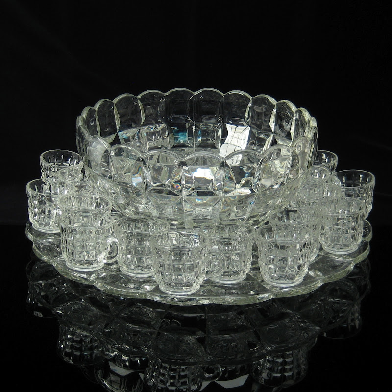 Richards and Hartley Late Block Punch Bowl Set